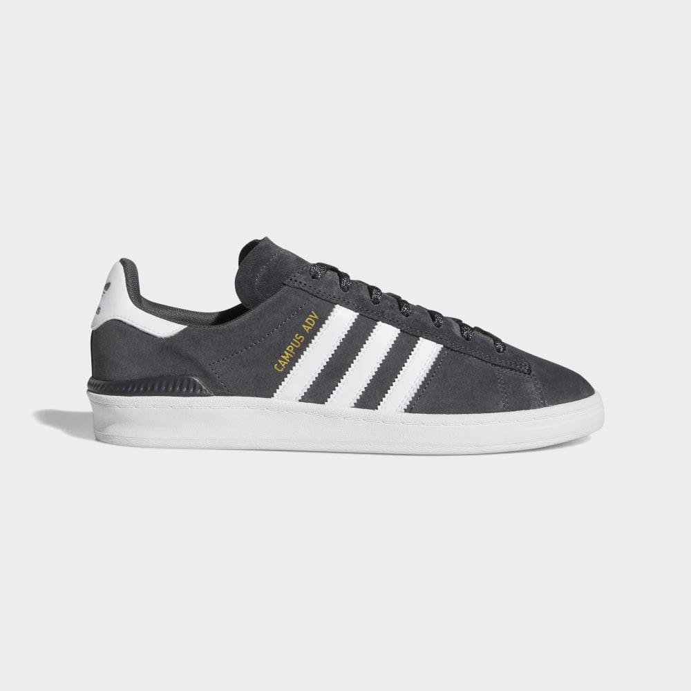 Adidasi Skate Adidas Campus ADV Barbati Romania - Gri/Albi/Aurii Metal EF8475